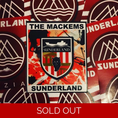100 Sunderland Roses Stickers 6x7cm